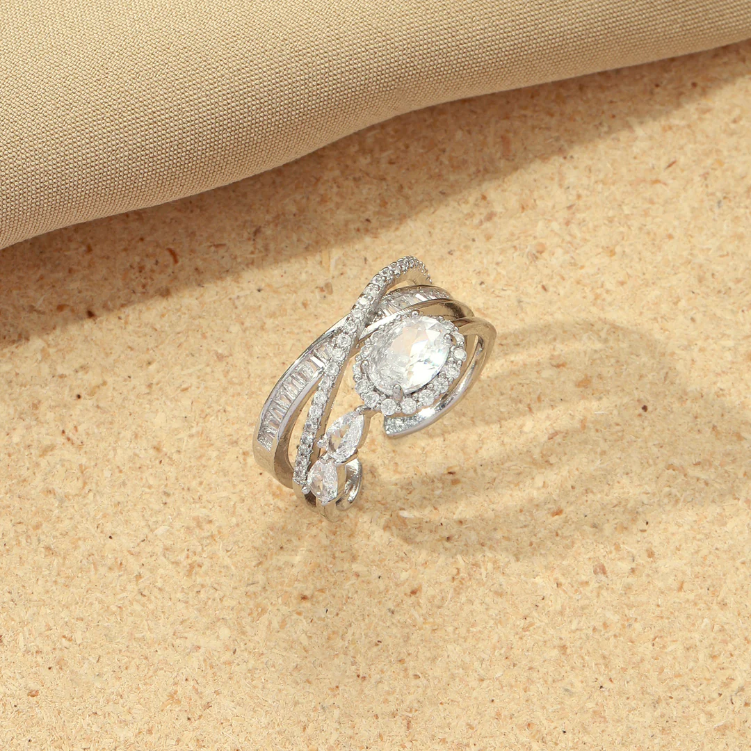 Royal Diamond Crown Ring - Image 4